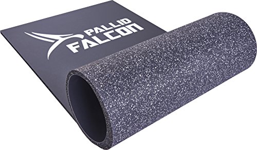 Impact - Advanced Workout System© BLACK FALCON: Zweischichtige Unterlage für das Seilspringen und vielseitige Gymnastikmatte. Die weltweit erste Sportmatte aus Vinyl und Verbundschaumstoff. Kein Memory-Effekt. Abriebfest, rutschfest und hygienisch. MADE IN GERMANY. Umweltfreundlich, da schadstofffrei und aus recycelten Materialien hergestellt. Perfekt geeignet als Gymnastikmatte / Sportmatte / Sportunterlage / Pilatesmatte / Yogamatte / Trainingsmatte.