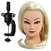 Neverland 30% 20 inch Real Human Hair Training head mannequin doll with Clamp Holder