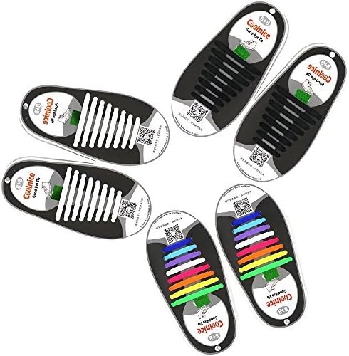 Elastic shoe laces from Mocent, Lazy No Tie Shoelaces for Kids and Adult, Sports Shoelaces for Running and Training, Easy Washing Silicone Shoe Laces With Multiple Colour