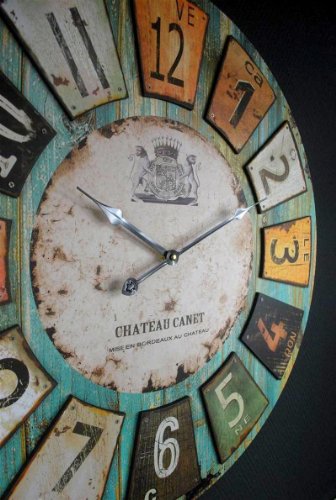 Uhr Wanduhr Romantik Landhaus 60 cm Vintage Antik Look II 73 - 2