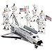 Produktbild Die-cast Metal Space Shuttle with Astronaut Figures (Set Includes 1 Metal Die-cast Pull and Go Space Shuttle 7'' Long with 12 Astronaut Toy Figurines 3'' Tall)