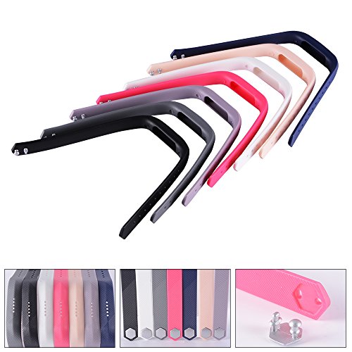 XCSOURCE® 7stk Buntes Wiedereinbau Armband mit Metall verschlüsse für Fitbit Flex 2 (Kleine Größe) TH581 - 5