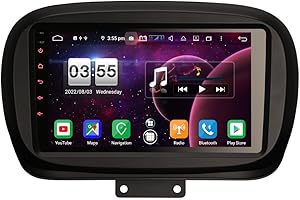 ERISIN [4G+64G] Android 13 Estéreo de Automóvil Autoradio para Fiat 500X navegación GPS Carplay Android Auto DSP Bluetooth A2DP TDT WiFi Dab+ OBD
