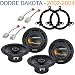 Dodge Dakota 2002-2004 Factory Speaker Replacement Harmony (2) R65 Package New RS.18693.00