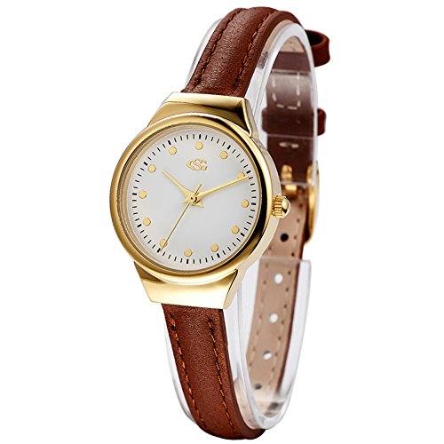 George Smith Damen 28mm Einzigartige Weies Zifferblatt Armbanduhr mit Dnnem Echtem Lederarmband George Smith Damen 28mm Einzigartige Weies Zifferblatt Armbanduhr mit Dnnem Echtem Lederarmband