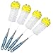 Produktbild com-four® 4X Flaschenbürste mit Schwamm, Lange Reinigungsbürste Zum Säubern von Flaschen, 39,5 x Ø 7 cm (04 Stück - mit Schwamm)