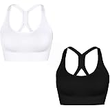 Leezepro Women Sports Bra Yoga Bras Soft Crop Top for Gym Exercise Fitness with Removable Pads