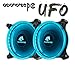 Price comparison product image Asiahorse UFO 120mm Dual Aperture LED Long Life Double Ring Silent Case Fan,PC Custom Diy From Water Cooling System CPU Cooler 2PACK(ICE BLUE)