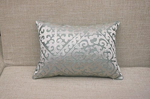 Sofa, Car, Cute, Cloth, Waist Blue-green European Style Embroidered Bedside Cushions Sofa Pillow Dual use, Multi-purpose, Pillow, Multi-functional ( Color : #2 , Size : 30*42cm )