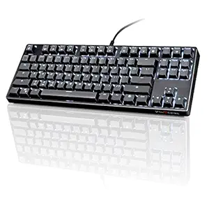 VELOCIFIRE TKL02 87 Key Mechanical Keyboard with Outemu Brown Switches, and LED Backlit for Copywriters, Typists and Programmers ?