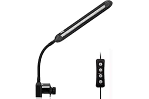 OSATNB Aquarium Licht 3 Lichtfarbmodi 5 stufige Helligkeitseinstellung mit Timer und Memoryfunktion Aquarium Beleuchtung geeignet für Wasserpflanzen und Süßwasser Aquarien (9W für 30-40 cm Aquarien)