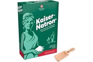 DAVARTIS Kaiser Natron Pulver 250g (5x 50g) mit Schaufel aus Buchenholz
