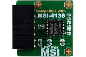 NewHail Módulo TPM2.0 TPM LPC de 14 pines con infineon SLB9665 para placa base MSI compatible con TPM2.0 (MS-4136)