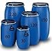 Produktbild weithalsfass 120 Liter Blau mit Spannverschluss. Neu und Lebensmittelecht aus Polyethylen