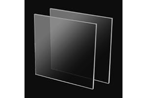 MUKCHAP 2 st 10 mm klart akrylark, 300 x 300 mm tjocka akrylskivor för skyltar, gör-det-själv-visningsprojekt, hantverk