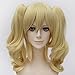 EDAY 35cm BATMAN Harley Quinn Cosplay Wig Lolita Curly Pigtail Hair, Blonde