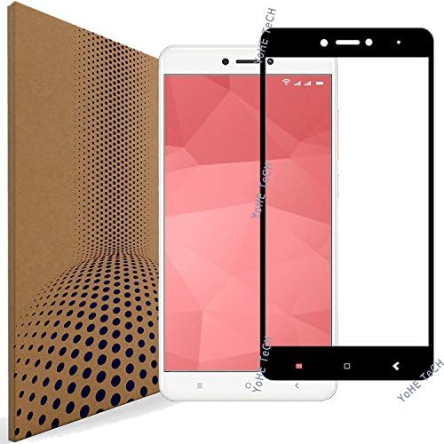 VLP XiaoMi RedMi Note 4X High Edition Glass Screen Protector, 98% Clarity 2.5D Edge Anti Scratch Fingerprint Resistant Tempered Glass Screen Protector for 4GB RAM XiaoMi RedMi Note 4X Prime (Black)