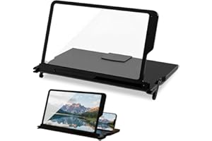 ‎GIVUAIME 12 Zoll Handy Bildschirm Vergrößerung, 2025 Neu Handy Lupe, Tragbare Handy-Bildschirmlupe, 360° 3D Für Quer- & Hochformat, Phone Magnifier Perfekt Zum Ansehen Von Filmen,Videos (Schwarz)