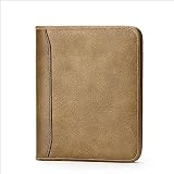 Geldbörse WQQ Herren Kurzes Leder Mode Vertical Leder Retro