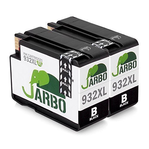 JARBO Kompatibel 932XL 933XL Tintenpatronen 2Schwarz Hohe Kapazität kompatibel zu Officejet 6100 6600 6700 7110 7610 7612 Printer (2 Schwarz)