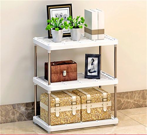 Houyuanshun DSC Shelf Kitchen Plastic Floor Desktop Storage Rack Bathroom Bathroom Living Room Desk Finishing Multilayer Shelves (Size : 42*22*55cm)