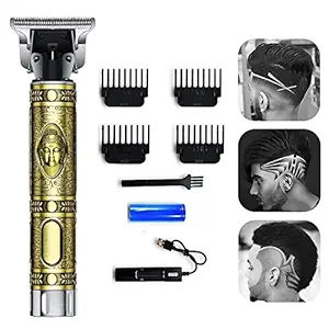 TRUshopper Professional Rechargeable Cordless Electric Hair Clippers Trimmer Hair cutting Kit with 4 Guide Combs for Men T-Blade Hair Trimmer Waterproof Grooming Kit Beard Shaver,120 min runtime