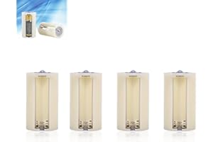 ZERONE 4 szt. uniwersalny 3 AA do D rozmiar ogniwa równoległy adapter konwersji baterii uchwyt przełącznik konwerter etui pudełko białe