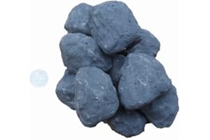 COALS 4 YOU NW LTD 10 Grey Gas Fire Replacement Stones Coals In Coals 4 You Packing, Black