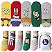 Produktbild Spongebob Schwammkopf Charakter Knöchel Socken mit Beutel Packung mit 5 Paaren - Thaddäus Tentakel, Mr. Krabs, Patrick Star, Plankton, Squidward Tentacles, SpongeBob SquarePants Sneakersocken