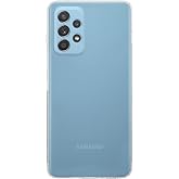 KZY İLETİŞİM Samsung Galaxy A52 ile uyumlu Kapak Kamera Korumalı Tıpalı Şeffaf Silikon Kılıf