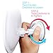 Rantizon LED Makeup Mirror 7X Magnifying Lighted Illuminated Cosmetic Mirror 360° Rotation Adjustable Suction Mounted USB Rechargeable Battery Shaving Mirror Tabletop Bathroom Mirror