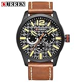 Easy Go Shopping Quartz Herrenuhr Armbanduhr Große Zifferblattuhr (Color : 5)