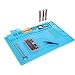 Produktbild Lötmatte Silikonmatte 500 Hitzebeständige Magnetische Arbeitsmatte Arbeitsunterlage Reparatur Matte Soldering Mat Antistatisch für Lötpistolen, Heißpistolen - 45 x 30cm