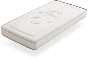 ECCOX - Colchón de Cuna Coconut - Colchón para Cama Montessori Altura 12 cm - Sistema Rollingback Antivuelco - Tejido Fibras Naturales de Coco Todotherm - Termorregulación (70x140 cm)