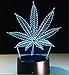 Produktbild SMILE QUEEN 3D Illusion Lampe Blätter Nacht Licht 7 Farben berühren USB Tisch Nice gift Spielzeug Verzierungen