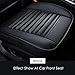 Produktbild Yinroom Auto Sitzkissen Atmungsaktiv Auto Sitzbezug Kissen Pad Matte mit PU Leder Rutschfeste Auto Seat Protector für für Auto Auto Bürostuhl Kind Baby Autos Sitze (Color : 2pc Black)