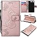 Produktbild Bravoday Sony Xperia XZ1 Compact Hülle Handyhülle Sony Xperia XZ1 Compact Schutzhülle [Kartenfach] [Magnetverschluss] TPU Soft Shockproof für Sony Xperia XZ1 Compact-Rosegold
