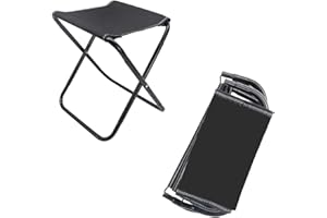 LNGJIN Mini sedia pieghevole per esterni,Mini sgabello pieghevole da campeggio, Camping Sgabello Pieghevole, Piccolo Sedia Campeggio Pieghevole per la pesca,il campeggio, i viaggi, le escursioni, il giardino