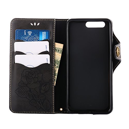 Huawei P10 HÃ¼lle,Huawei P10 SchutzhÃ¼lle, Alfort Retro Design Dual Use Flip HÃ¼lle Cover Schale Book Type PU Leder + PC HÃ¼lle Innere Magnetverschluss Flip Case Wallet Case fÃ¼r Huawei P10 5.1