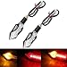 Produktbild FEZZ Motorrad Blinker Bremse Tagfahrlicht 3 in 1 Licht Lampe Blinker Blinkt Amber + Rot 12 LED 12V Universal (2 Stück)