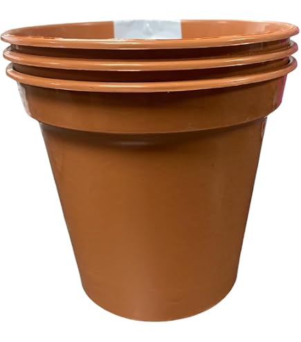 Vaso in plastica rotondo da giardino diametro 60 cm bianco