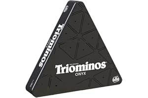 Goliath - Triominos Onyx - Dominos Triangulaires et Noirs dans une Boîte Métallique - Jeu de Stratégie - Jeu de Société - A Jouer en Famille ou entre Amis - A Partir de 6 Ans
