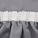 Deconovo Solid Thermal Insulated Ready Made Curtains Tape Top Blackout Curtains for Bedroom with Two Matching Tie Backs 46 x 72 Light Grey One Pair
