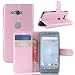 Produktbild JARNING Sony Xperia XZ2 Compact H8324 H8314/ Sony PF32 Hülle Leder Schutzhülle Schlanke Prämie PU Leder Wallet Flip Case Tasche Stoßsichere Lederhülle Brieftasche Case mit Magnetverschluss Kartenfach und Standfunktion -Rosa