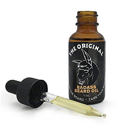 Badass Beard Care Barba de aceite para los hombres El original 1oz