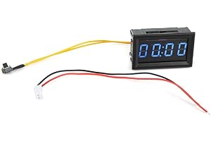 Auto Uhr, Samfox LED Digitalanzeige Elektronische Uhr Leuchtende Auto Uhr Uhr Zubehör Dekoration(Blau)