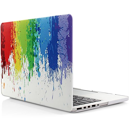 iDOO MacBook Schutzhülle / Hard Case Cover Laptop Hülle [Für MacBook Pro 13 Zoll Retina – ohne CD-Laufwerk: A1425/A1502] - matt, Paintsplash