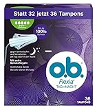 o.b. Flexia Tag+Nacht Super Plus Comfort Tampons (für extra...