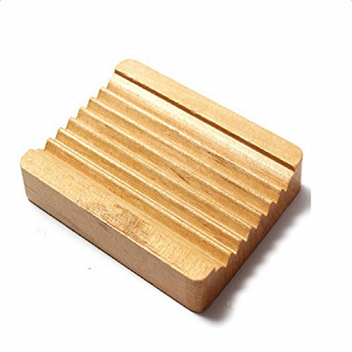 Dosige Drainieren Seifenhalter Natural Hölzerne Seifenschalen Creative Seifenschachtel Soapbox Seife Shelf Soap Rack Seifenkiste