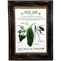 Grie Soß Poster Druck A4 Grüne Soße Hessen Rezept Print Koch Geschenk Mitbringsel Küche Deko